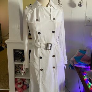 Michael Kohrs white trench coat